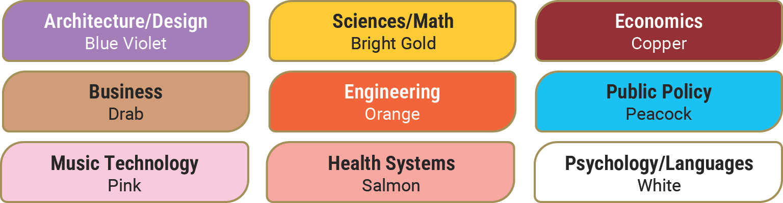 additional masters hood colors